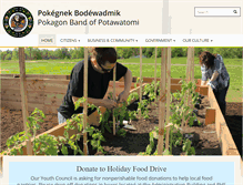 Tablet Screenshot of pokagon.com